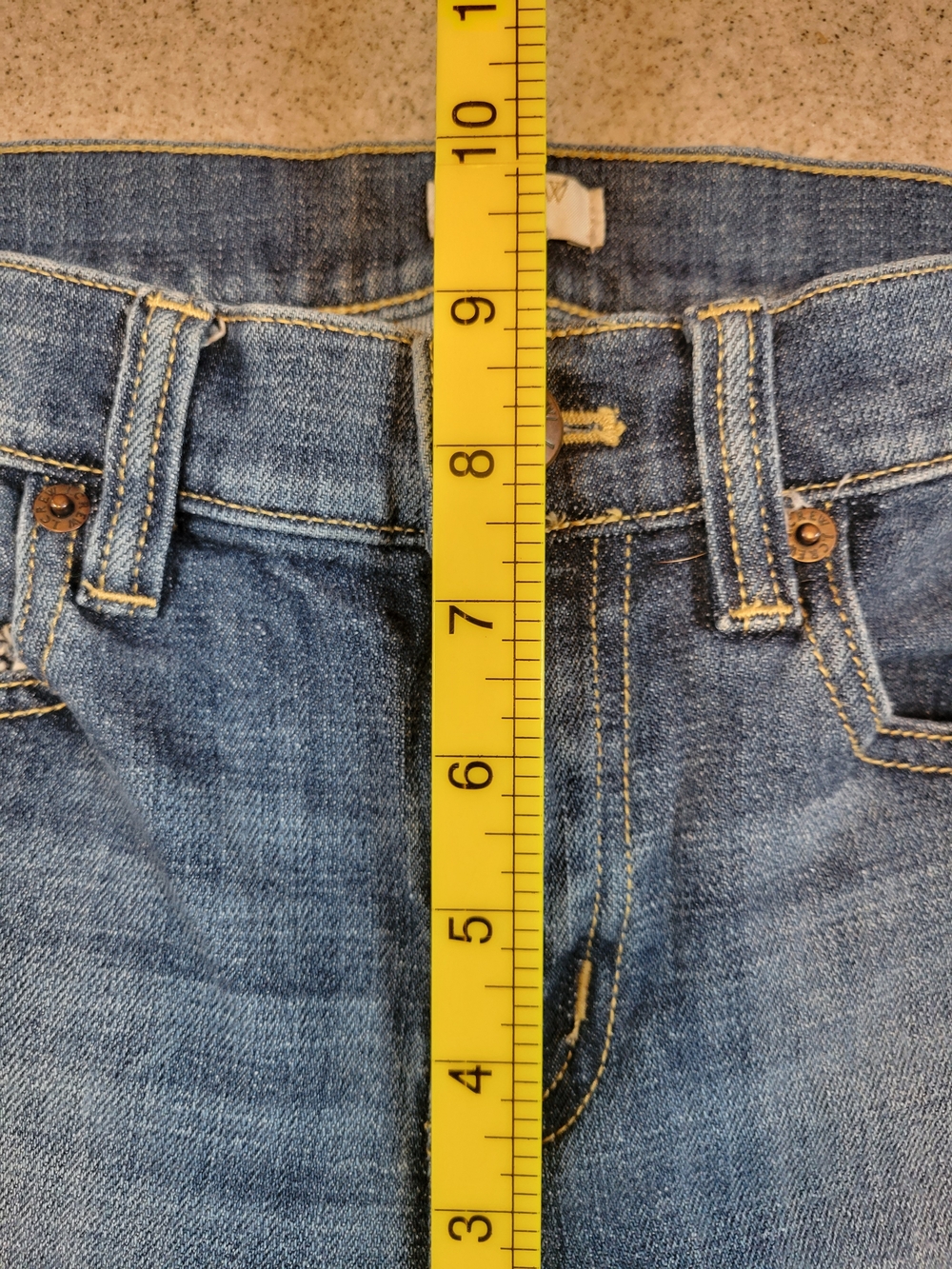 J. Crew Skinny Denim Jeans Distressed Size 26 Cotton Stretch - Picture 8 of 10